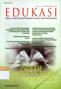 EDUKASI JURNAL PENELITIAN PENDIDIKAN AGAMA DAN KEAGAMAAN