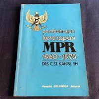 PEMBAHASAN KETETAPAN MPR 1960-1978