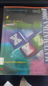 Image of MATEMATIKA 2000 UNTUK SMU JILID 4