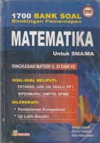 1700 Bank Soal Bimbingan Pemantap Matematika untuk SMA/Ma