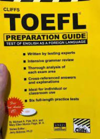 TOEFL Preparation Guide : Test of English as a Foreign Language