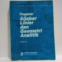 Pengantar Aljabar Liner dan Geometri